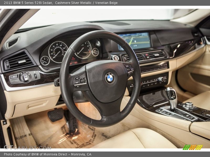 Cashmere Silver Metallic / Venetian Beige 2013 BMW 5 Series 528i Sedan