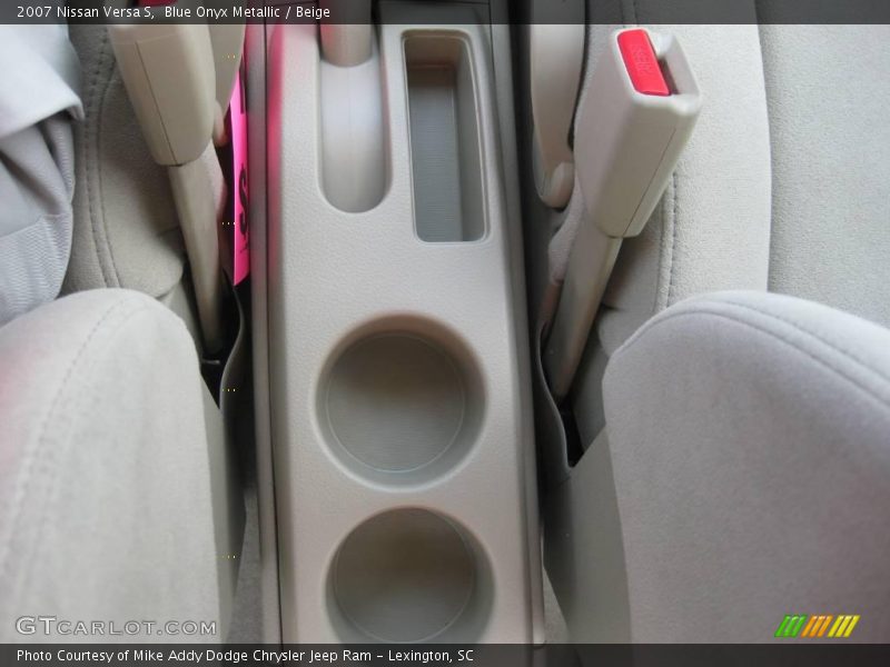 Blue Onyx Metallic / Beige 2007 Nissan Versa S