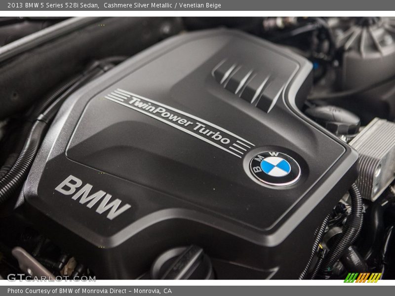 Cashmere Silver Metallic / Venetian Beige 2013 BMW 5 Series 528i Sedan