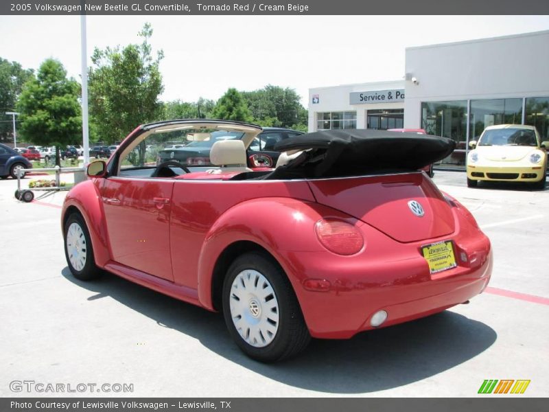 Tornado Red / Cream Beige 2005 Volkswagen New Beetle GL Convertible