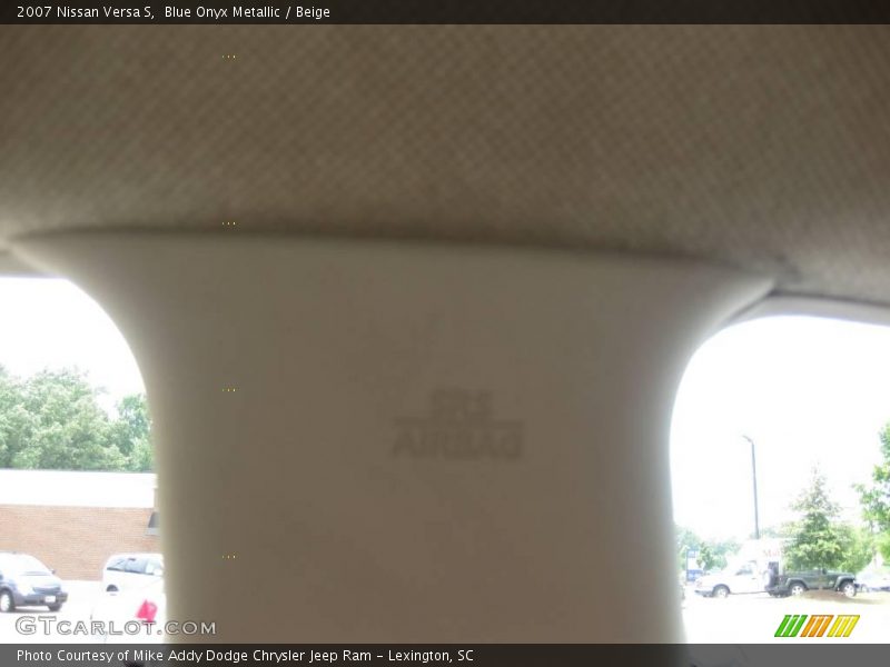 Blue Onyx Metallic / Beige 2007 Nissan Versa S