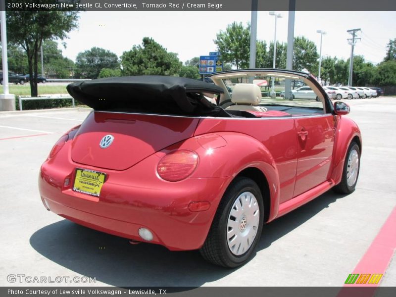 Tornado Red / Cream Beige 2005 Volkswagen New Beetle GL Convertible