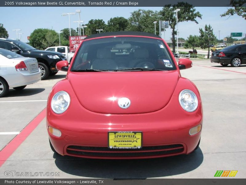 Tornado Red / Cream Beige 2005 Volkswagen New Beetle GL Convertible