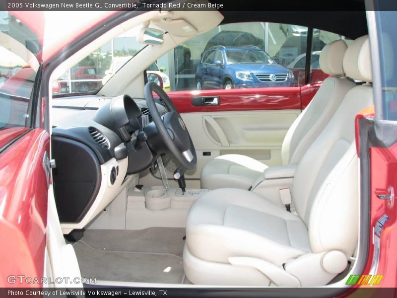 Tornado Red / Cream Beige 2005 Volkswagen New Beetle GL Convertible