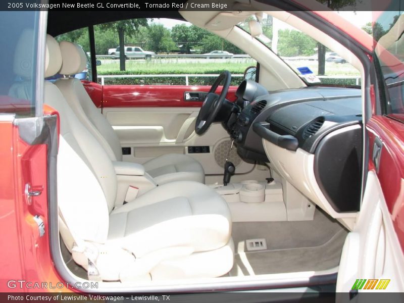 Tornado Red / Cream Beige 2005 Volkswagen New Beetle GL Convertible