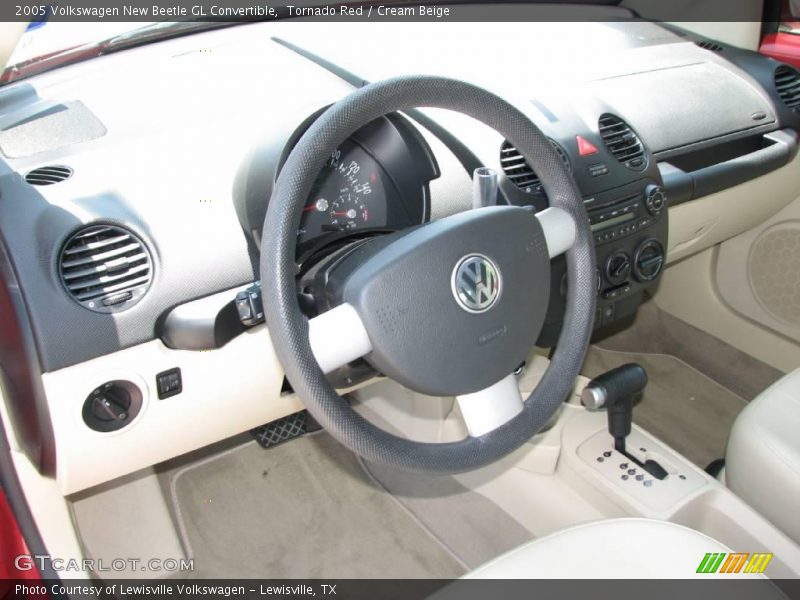 Tornado Red / Cream Beige 2005 Volkswagen New Beetle GL Convertible