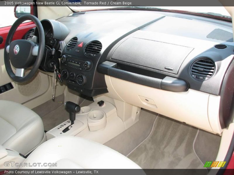 Tornado Red / Cream Beige 2005 Volkswagen New Beetle GL Convertible