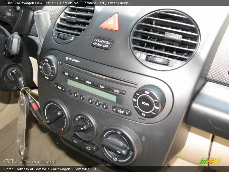 Tornado Red / Cream Beige 2005 Volkswagen New Beetle GL Convertible