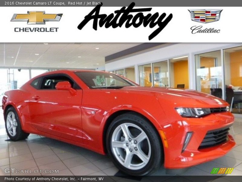 Red Hot / Jet Black 2016 Chevrolet Camaro LT Coupe