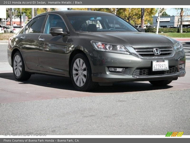 Hematite Metallic / Black 2013 Honda Accord EX Sedan