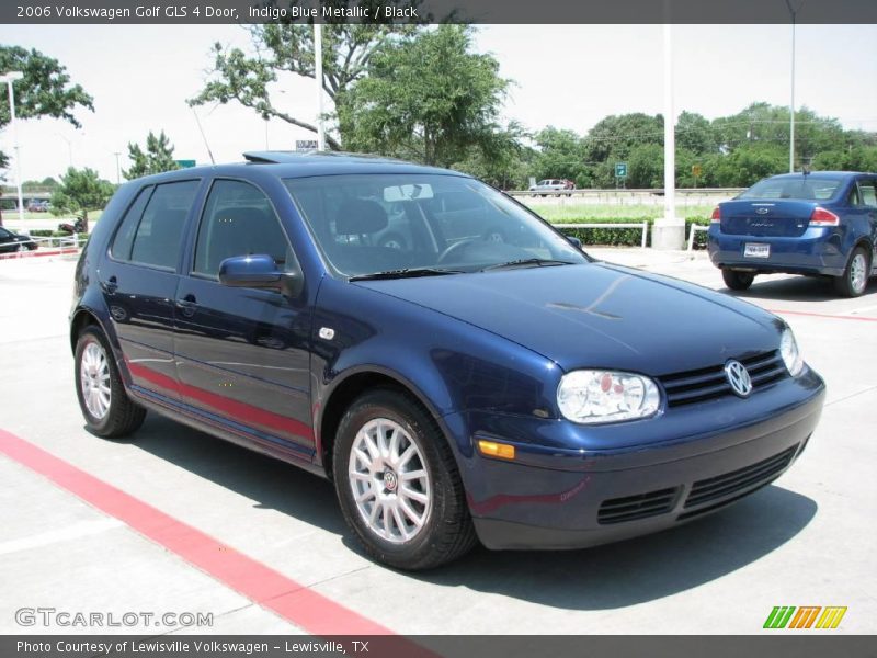 Indigo Blue Metallic / Black 2006 Volkswagen Golf GLS 4 Door