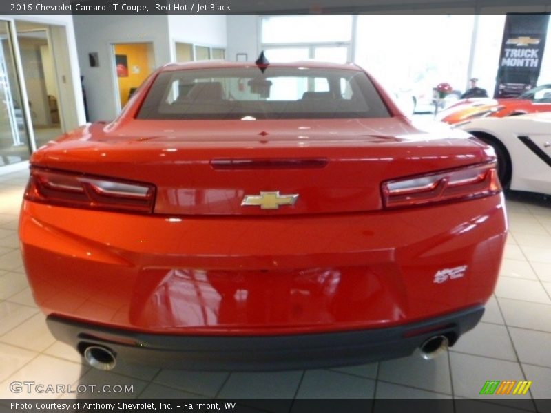 Red Hot / Jet Black 2016 Chevrolet Camaro LT Coupe