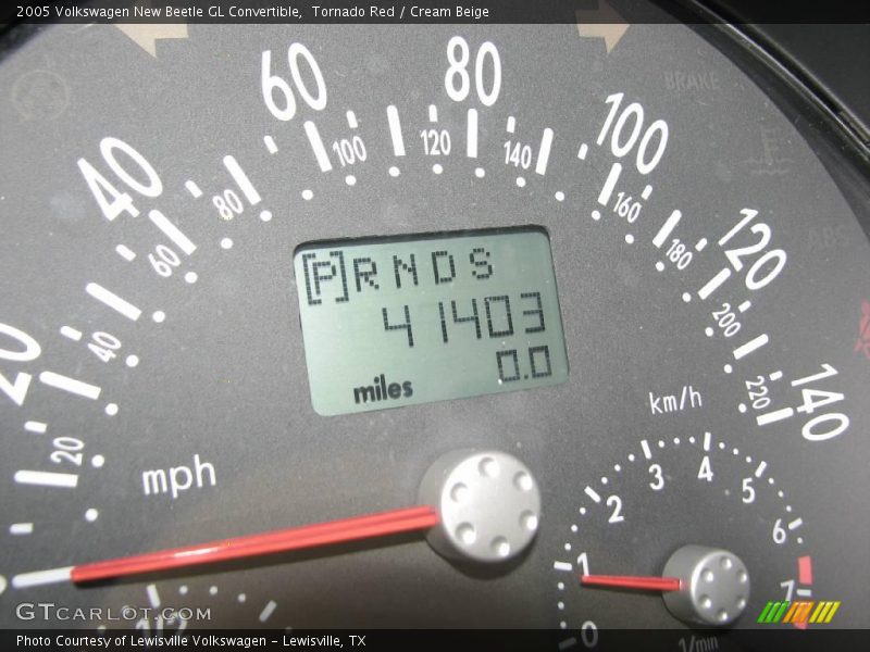 Tornado Red / Cream Beige 2005 Volkswagen New Beetle GL Convertible