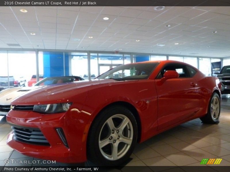 Red Hot / Jet Black 2016 Chevrolet Camaro LT Coupe