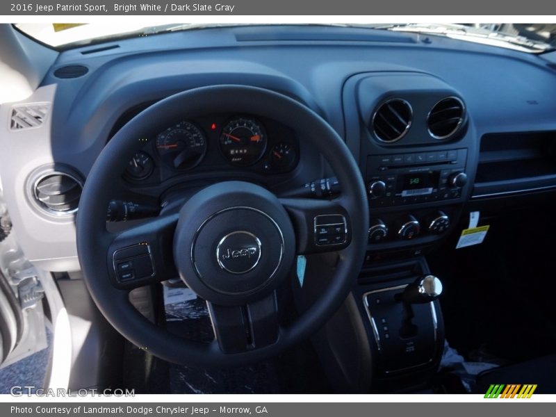Bright White / Dark Slate Gray 2016 Jeep Patriot Sport