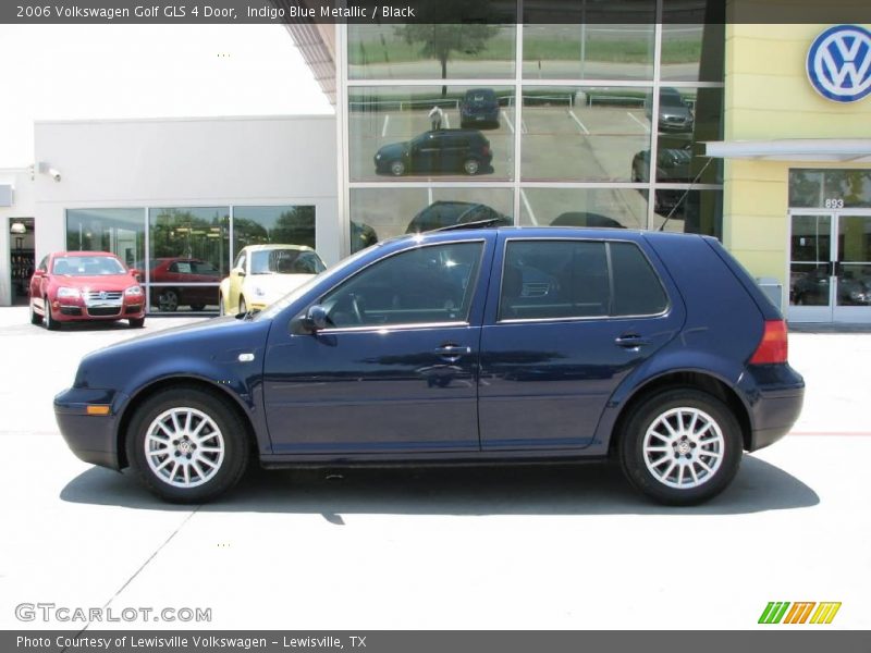 Indigo Blue Metallic / Black 2006 Volkswagen Golf GLS 4 Door