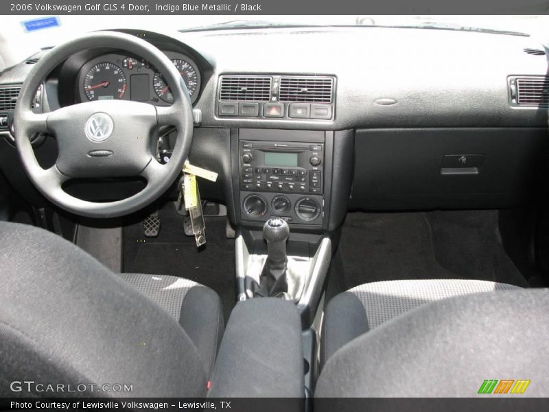 Indigo Blue Metallic / Black 2006 Volkswagen Golf GLS 4 Door