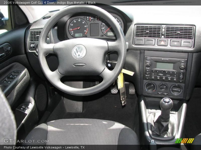 Indigo Blue Metallic / Black 2006 Volkswagen Golf GLS 4 Door