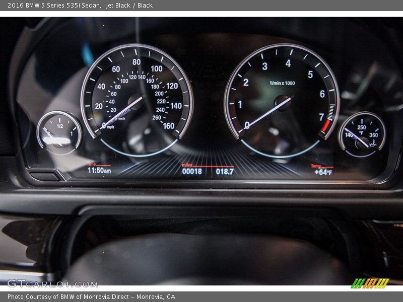 Jet Black / Black 2016 BMW 5 Series 535i Sedan