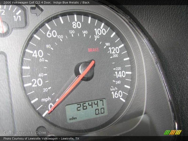 Indigo Blue Metallic / Black 2006 Volkswagen Golf GLS 4 Door