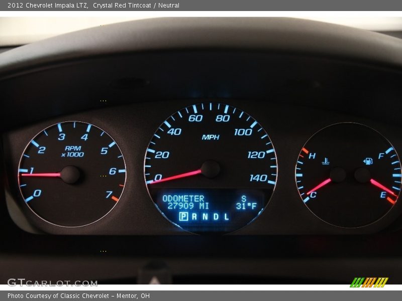 Crystal Red Tintcoat / Neutral 2012 Chevrolet Impala LTZ
