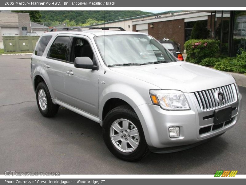 Brilliant Silver Metallic / Black 2009 Mercury Mariner V6 4WD
