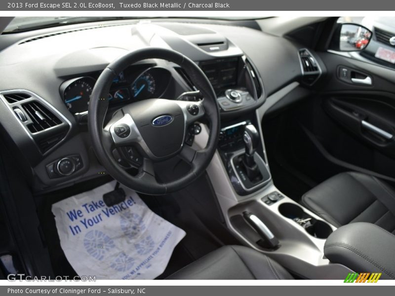 Tuxedo Black Metallic / Charcoal Black 2013 Ford Escape SEL 2.0L EcoBoost