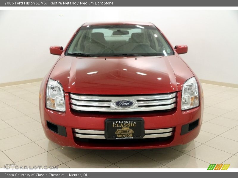 Redfire Metallic / Medium Light Stone 2006 Ford Fusion SE V6