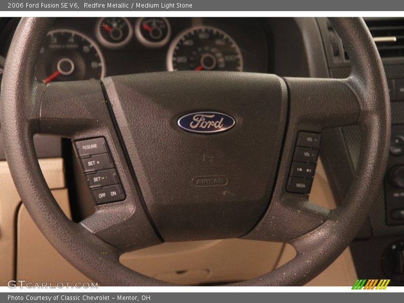 Redfire Metallic / Medium Light Stone 2006 Ford Fusion SE V6
