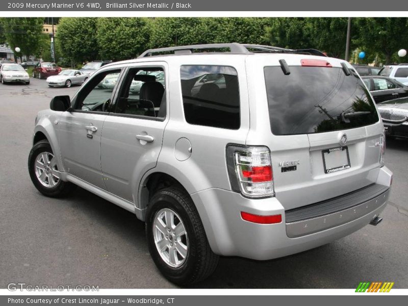 Brilliant Silver Metallic / Black 2009 Mercury Mariner V6 4WD