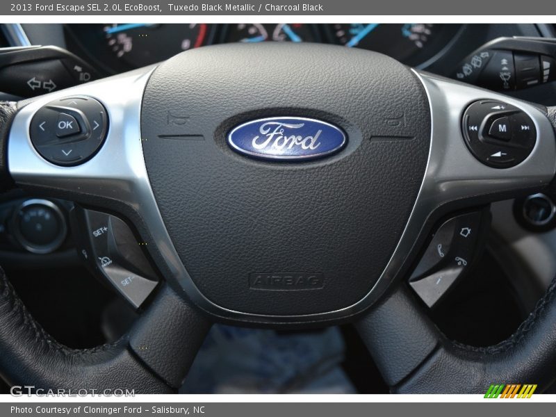 Tuxedo Black Metallic / Charcoal Black 2013 Ford Escape SEL 2.0L EcoBoost