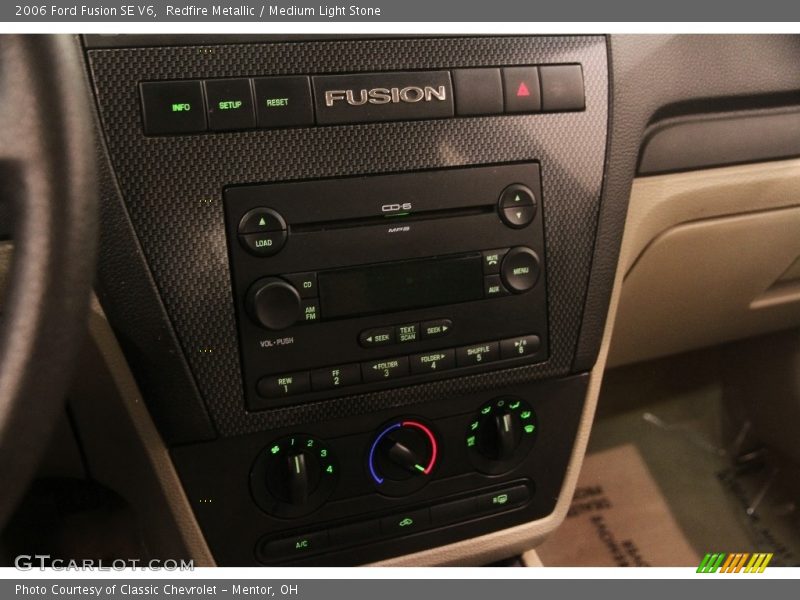 Controls of 2006 Fusion SE V6