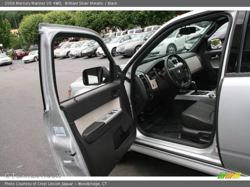 Brilliant Silver Metallic / Black 2009 Mercury Mariner V6 4WD