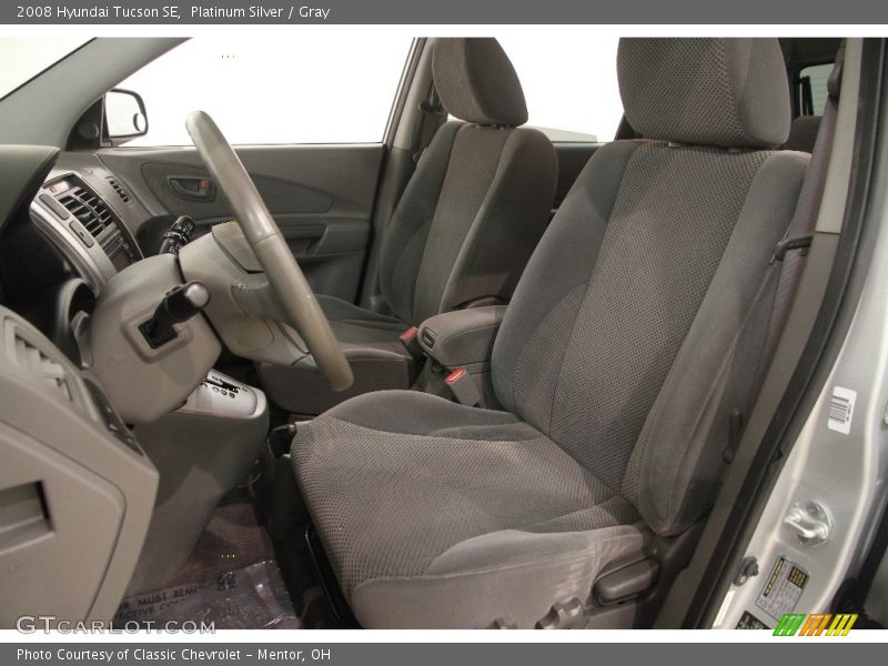 Front Seat of 2008 Tucson SE