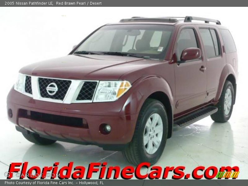 Red Brawn Pearl / Desert 2005 Nissan Pathfinder LE