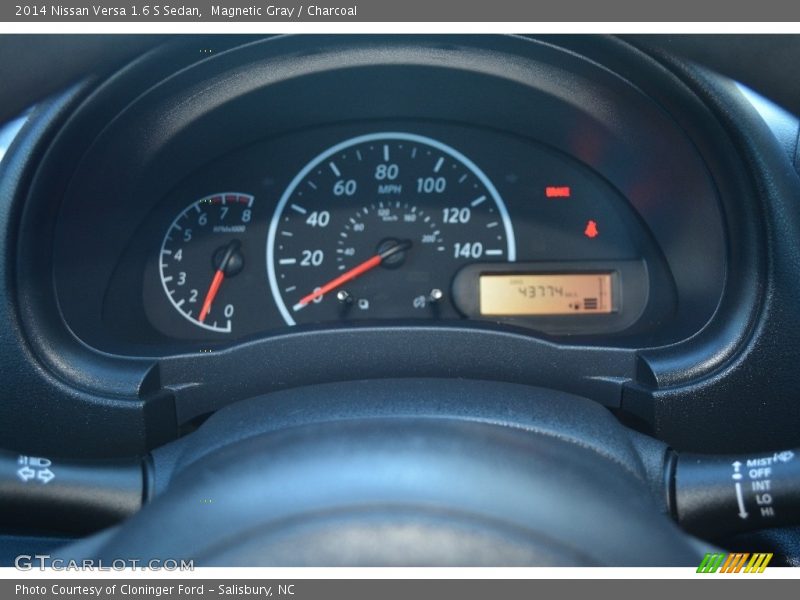 Magnetic Gray / Charcoal 2014 Nissan Versa 1.6 S Sedan