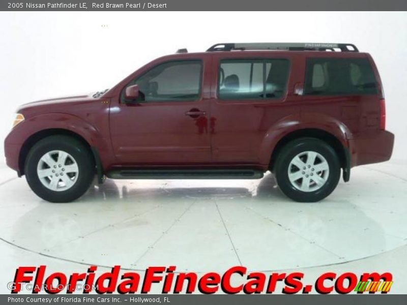 Red Brawn Pearl / Desert 2005 Nissan Pathfinder LE