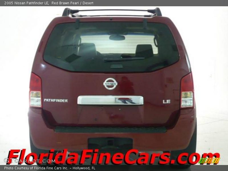 Red Brawn Pearl / Desert 2005 Nissan Pathfinder LE