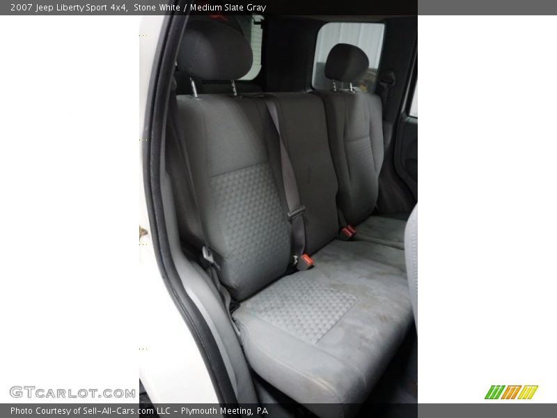 Stone White / Medium Slate Gray 2007 Jeep Liberty Sport 4x4