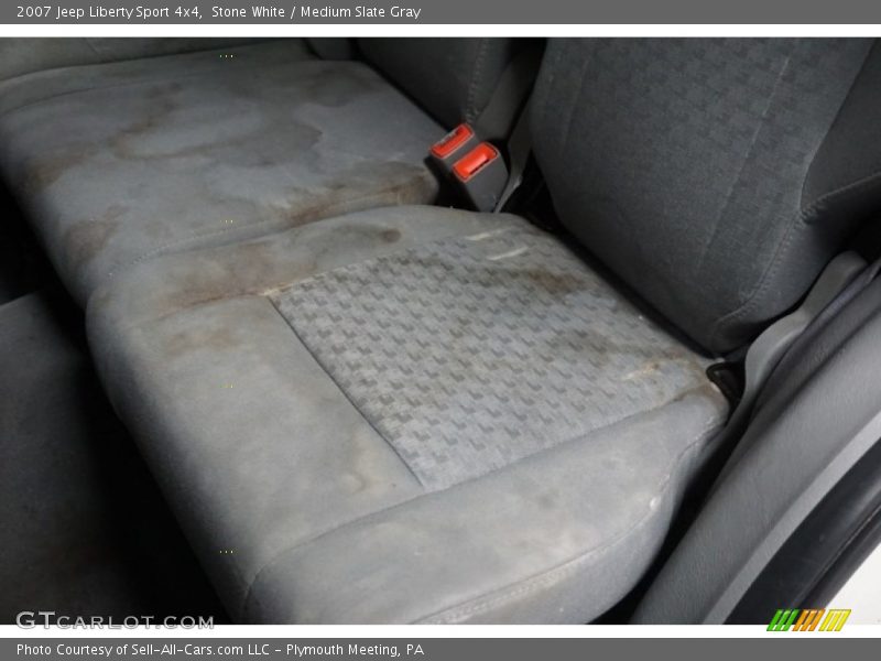Stone White / Medium Slate Gray 2007 Jeep Liberty Sport 4x4