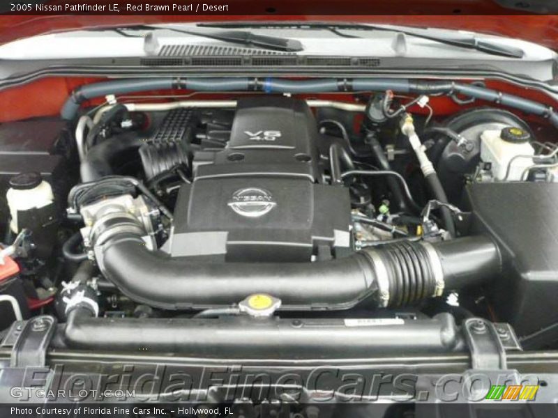 Red Brawn Pearl / Desert 2005 Nissan Pathfinder LE