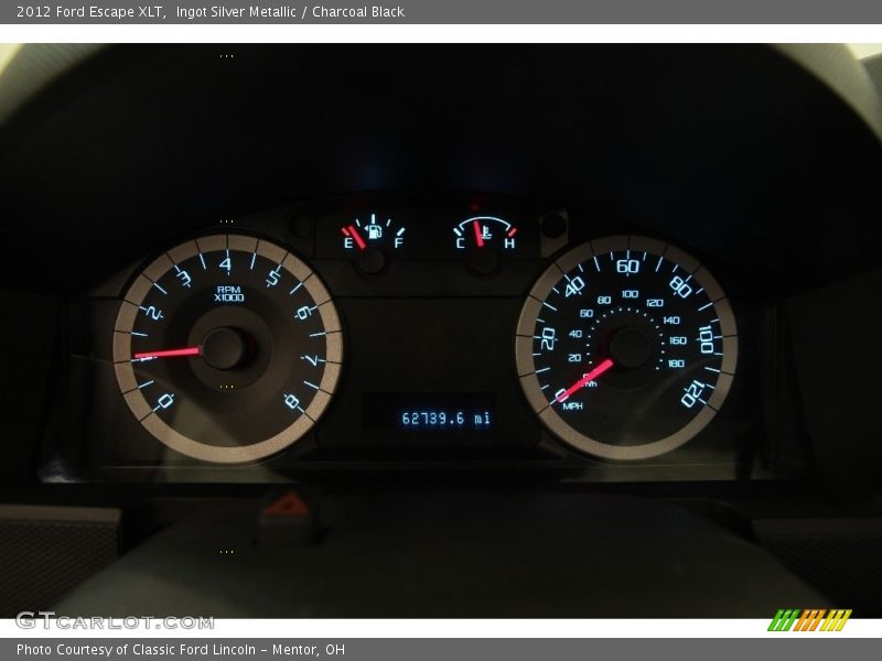Ingot Silver Metallic / Charcoal Black 2012 Ford Escape XLT