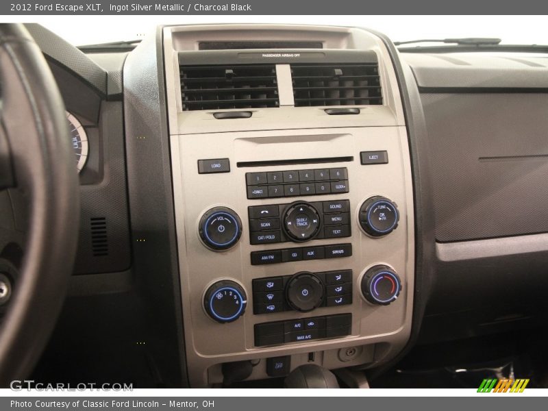 Ingot Silver Metallic / Charcoal Black 2012 Ford Escape XLT