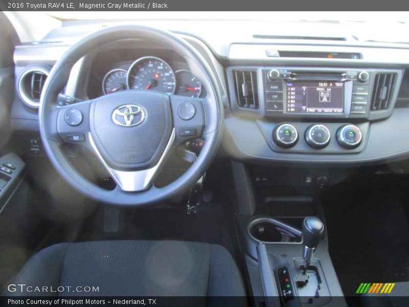 Magnetic Gray Metallic / Black 2016 Toyota RAV4 LE