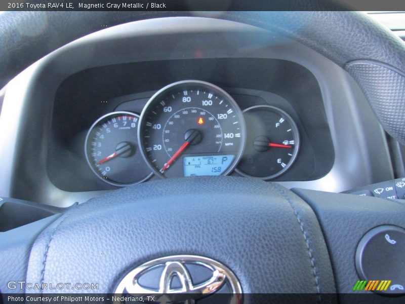 Magnetic Gray Metallic / Black 2016 Toyota RAV4 LE