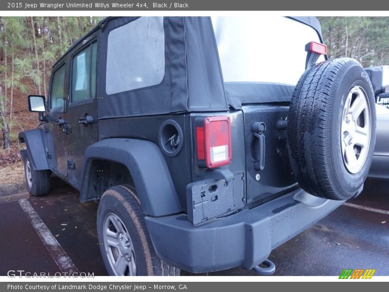 Black / Black 2015 Jeep Wrangler Unlimited Willys Wheeler 4x4