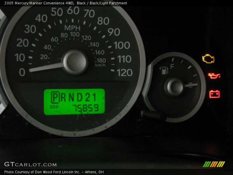 Black / Black/Light Parchment 2005 Mercury Mariner Convenience 4WD