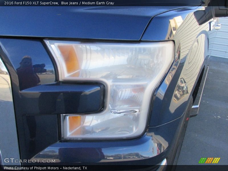Blue Jeans / Medium Earth Gray 2016 Ford F150 XLT SuperCrew
