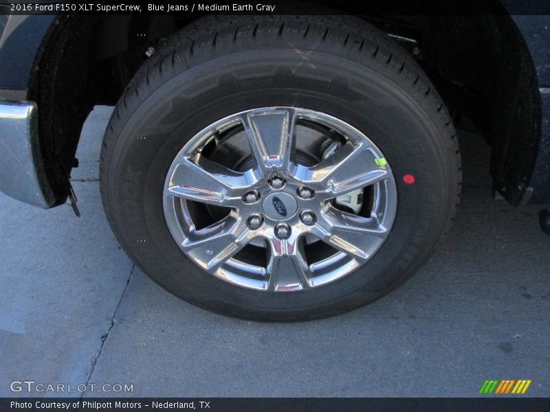 Blue Jeans / Medium Earth Gray 2016 Ford F150 XLT SuperCrew