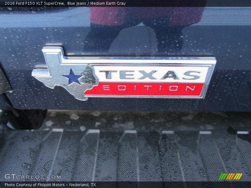 Blue Jeans / Medium Earth Gray 2016 Ford F150 XLT SuperCrew